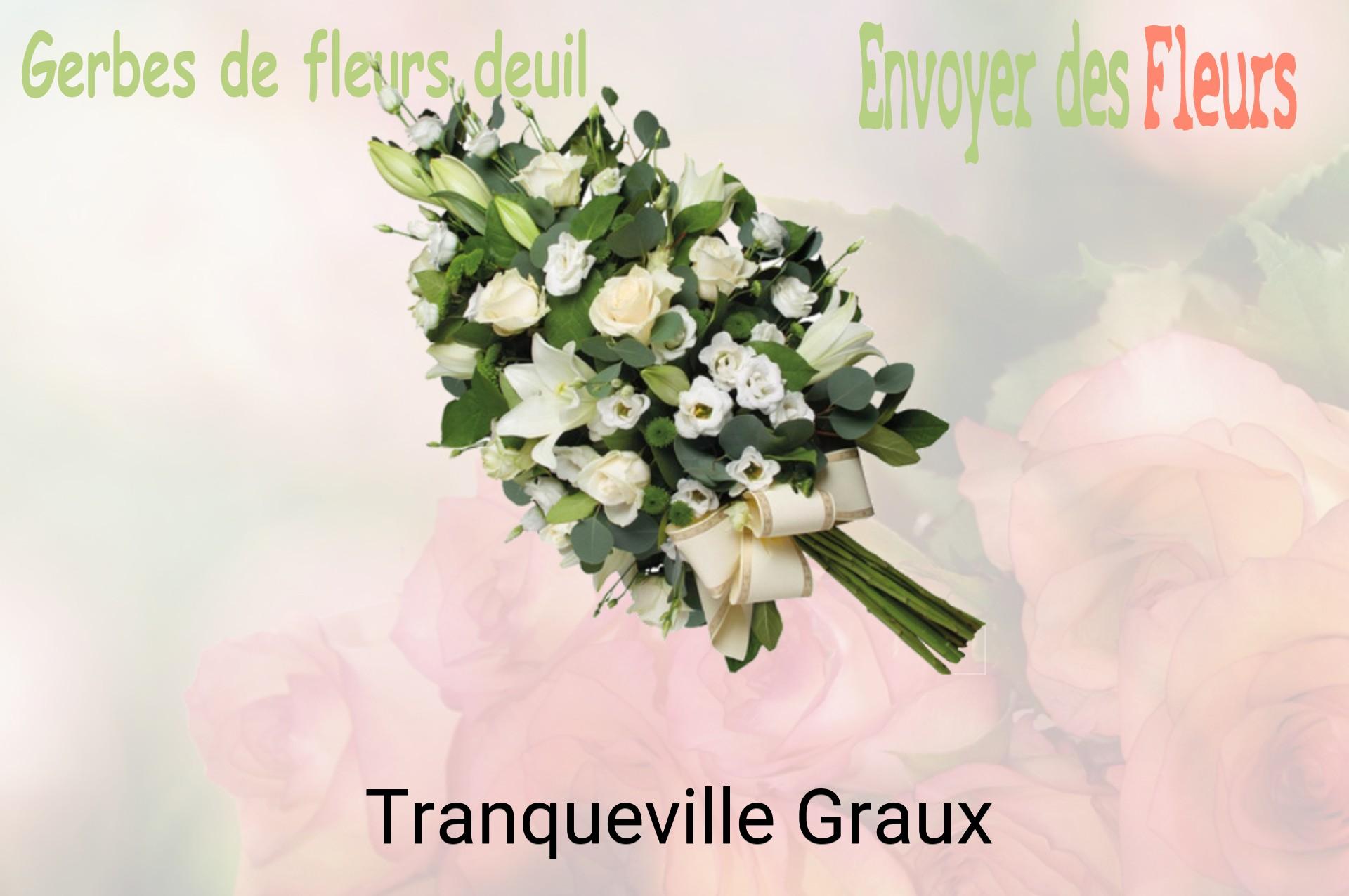 Gerbe de fleurs de deuil livrée à Tranqueville-Graux